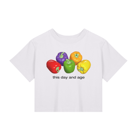 veggie baby tee WHITE